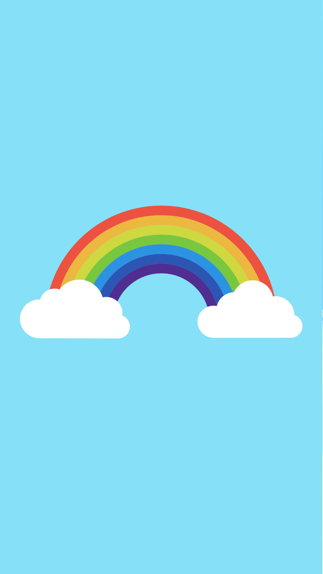 Cartoon Simple Rainbow Background