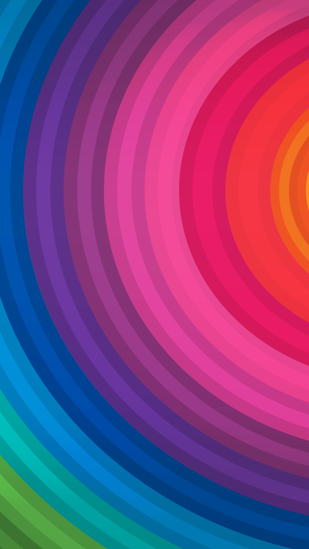 Rainbow Circles Background