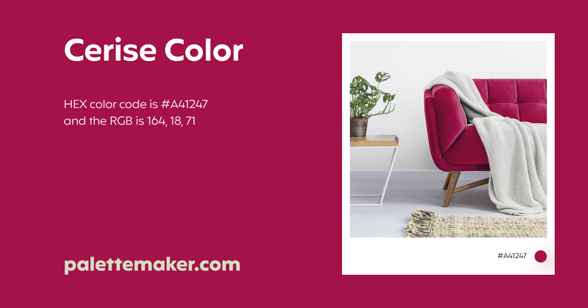 Cerise Color, Codes and Facts – HTML Color Codes