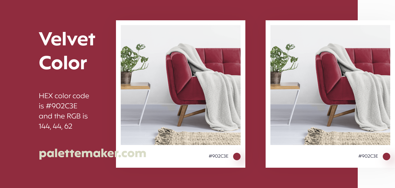 Velvet Color HEX 902C3E Meaning And Live Previews PaletteMaker