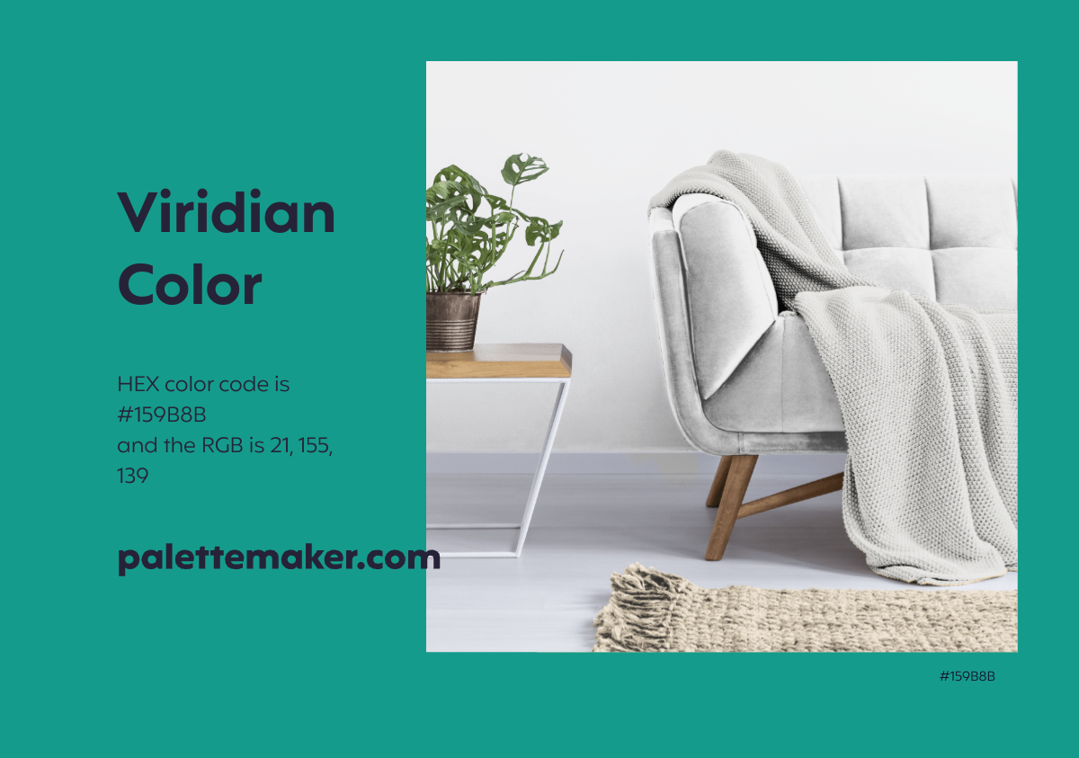 Viridian Color HEX 159B8B Meaning And Live Previews PaletteMaker